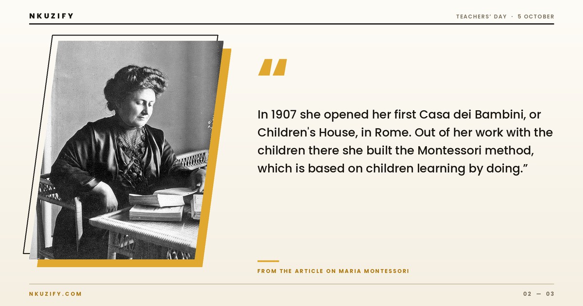 Maria Montessori