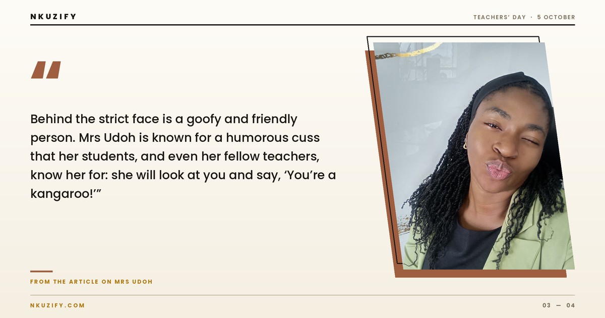 Mrs Oluwarantimi Amarachi (Udoh), former principal of Maris and Lois Modern Schools (photo 3)