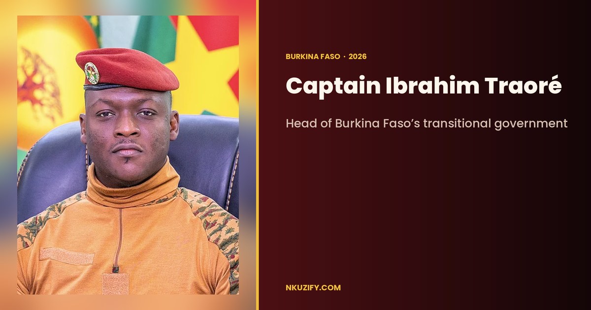 Captain Ibrahim Traoré, Head of Burkina Faso’s transitional government