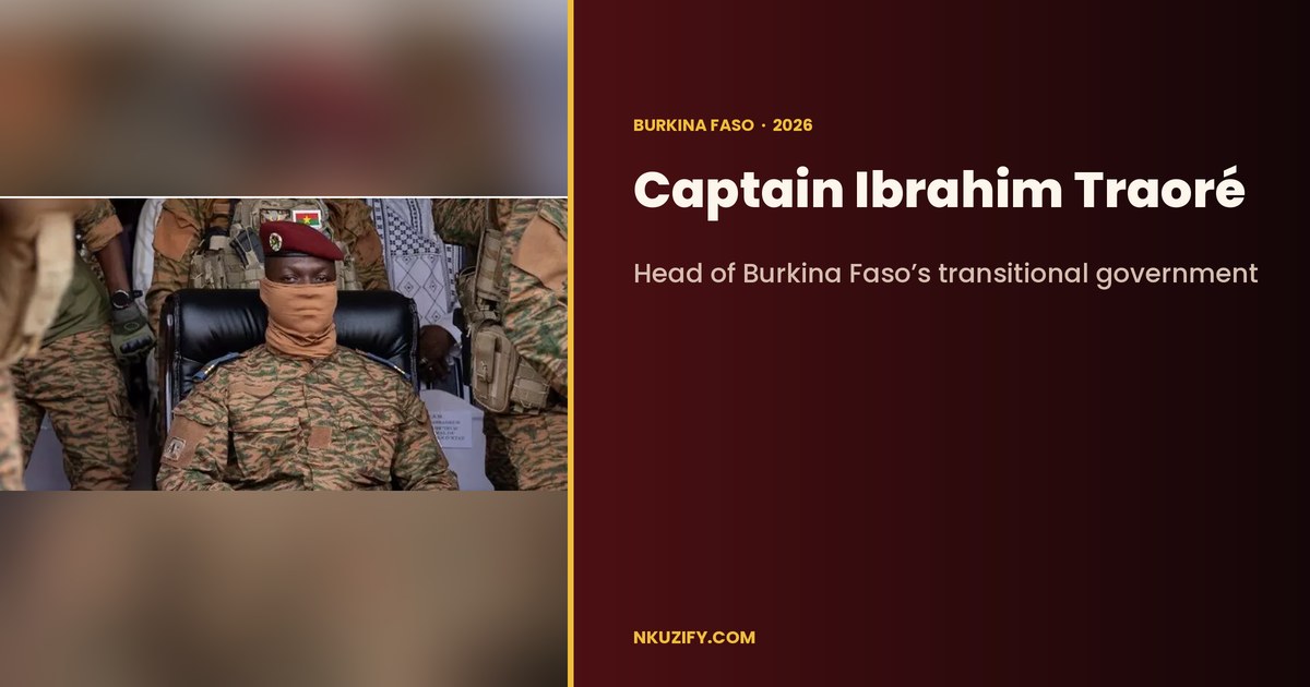 Captain Ibrahim Traoré, Head of Burkina Faso’s transitional government