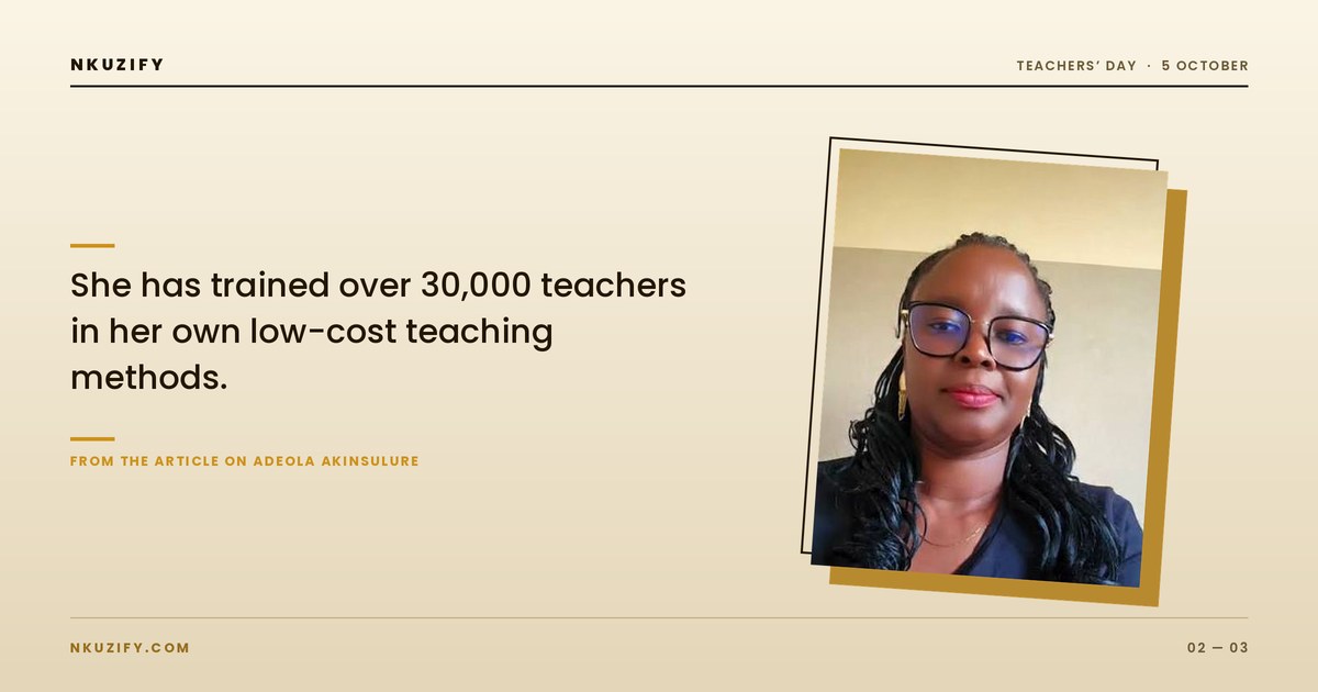 Adeola Olufunke Akinsulure, biology teacher and Global Teacher Prize finalist (photo 2)