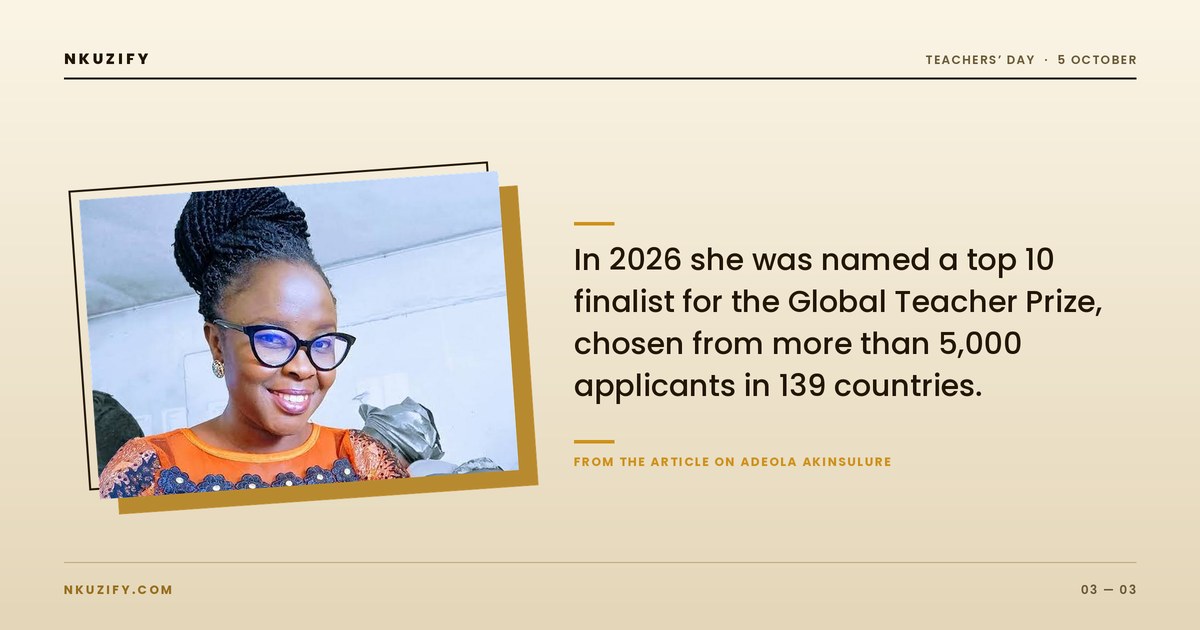 Adeola Olufunke Akinsulure, biology teacher and Global Teacher Prize finalist (photo 3)