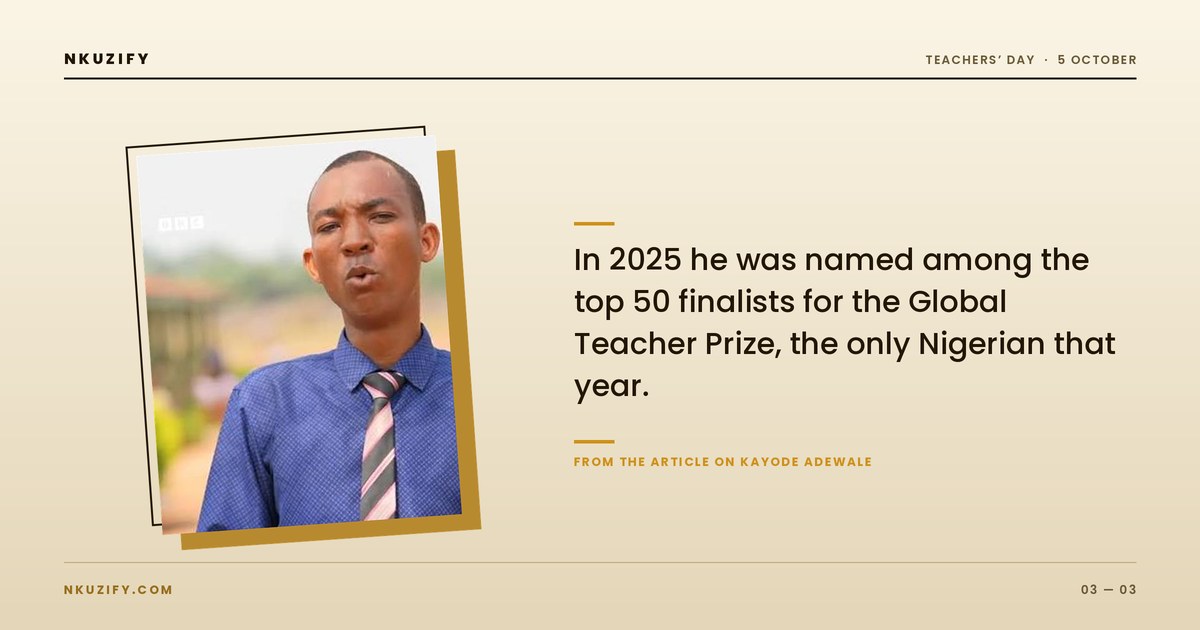 Kayode Adewale, mathematics teacher and Global Teacher Prize finalist (photo 3)
