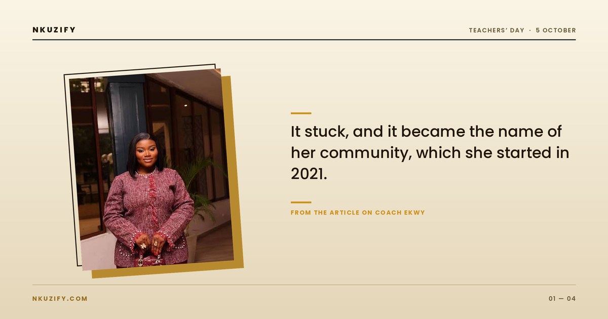 Coach Ekwy (Ekwutosi Cynthia Okeh), founder of Digital Witch