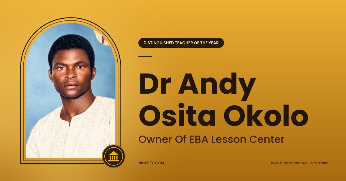 Dr Andy Osita Okolo, Owner of EBA Lesson Center