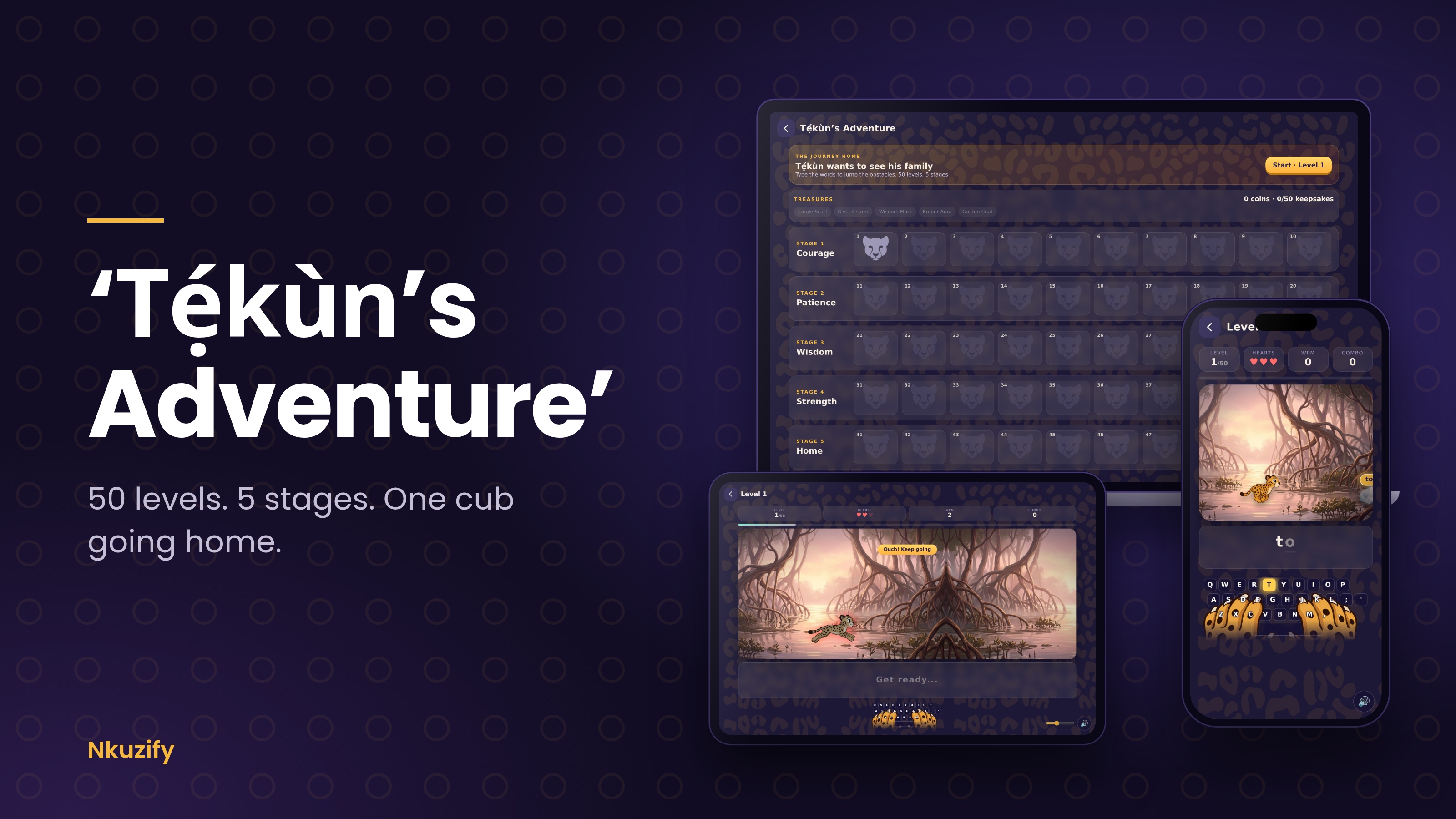 ‘Tẹ́kùn’s Adventure’: A 50-Level Typing Game That Even Adults Find Hard