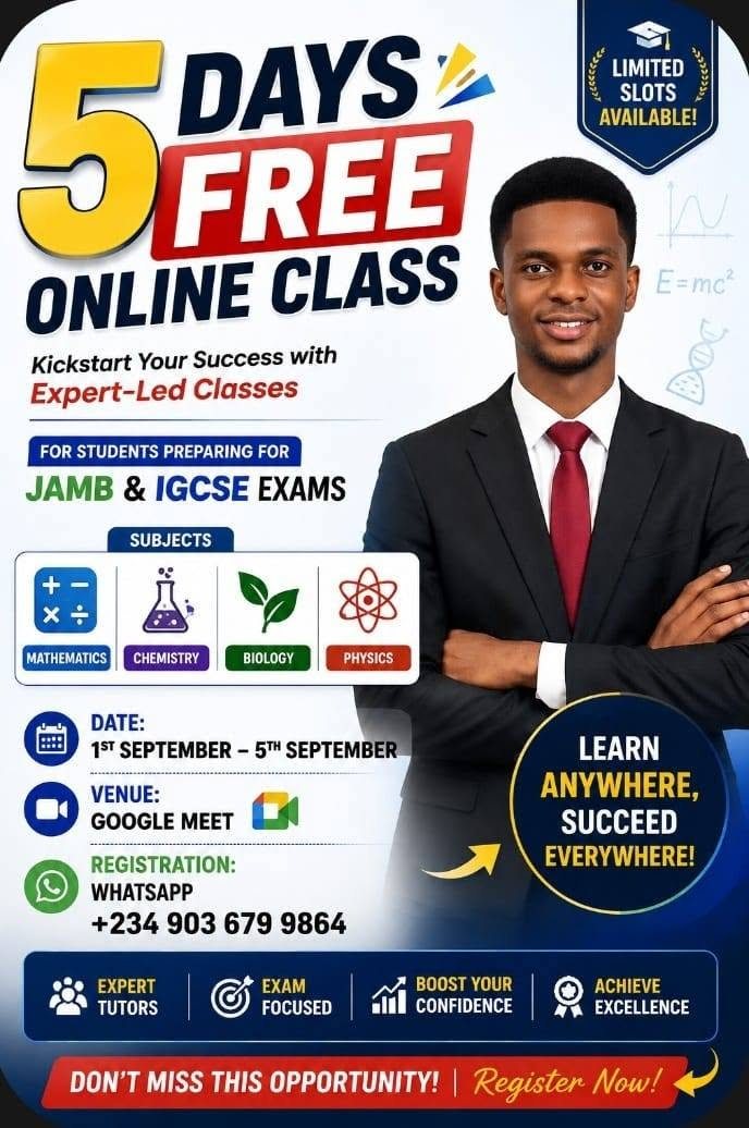 Tutor Chi S. Amaukwu, flyer 2 of 4