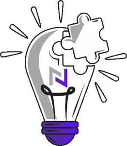 Nkuzify light bulb logo